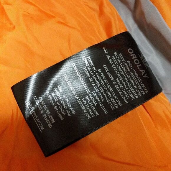 NEW Orolay Universe classics thickened down jacket coat parka gray women's 4XL - Picture 6 of 11